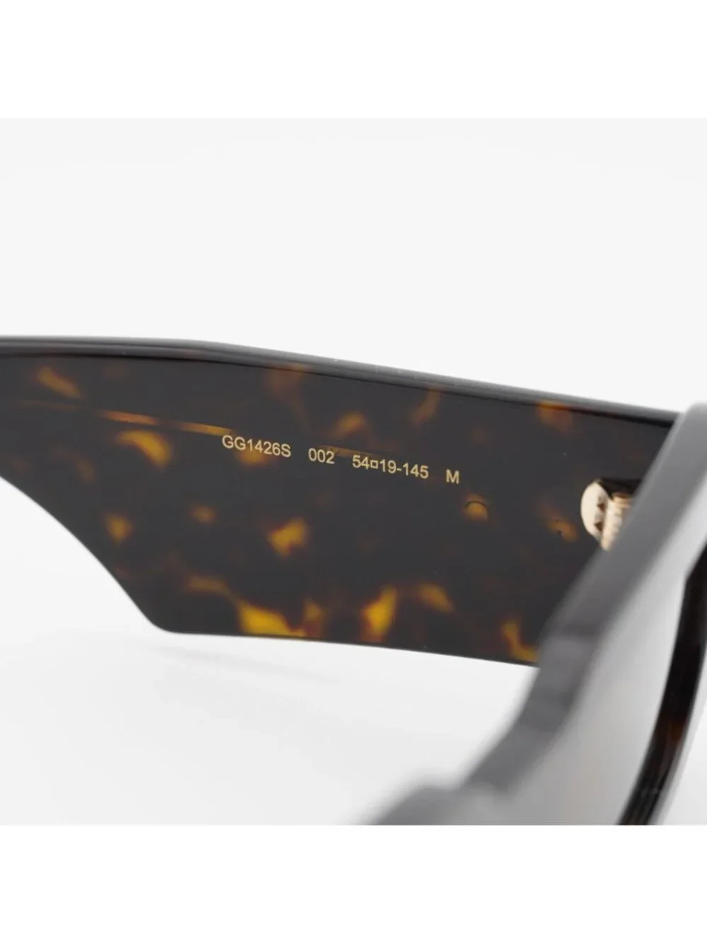 Gucci GG1426S 002 Sunglasses Havana Rectangle Frame, Brown Lenses